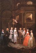 William Hogarth The Wedding of Stephen Beckingham and Mary Cox oil on canvas
